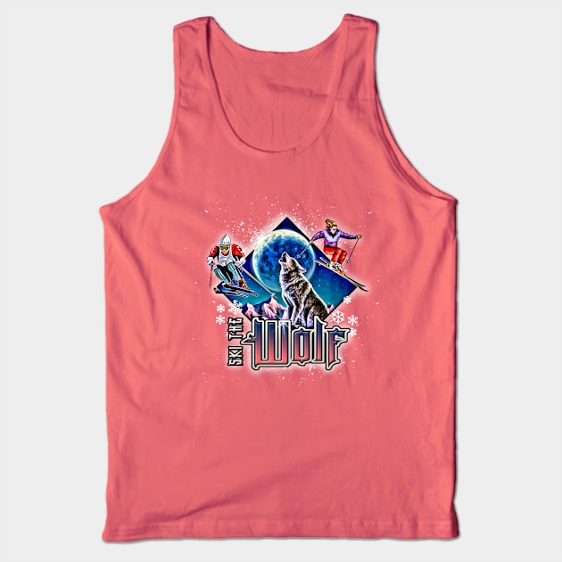 Ski the Wolf Tank Top by Digitanim8tor